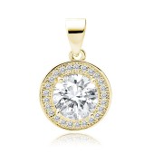 Pandantiv argint placat cu aur galben cu piatra DiAmanti Z1072CG_W-DIA Pandantiv argint placat cu aur galben cu piatra DiAmanti Z1072CG_W-DIA
